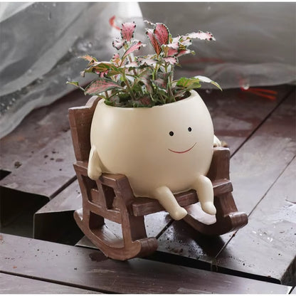 Handmade HAPPY Planter