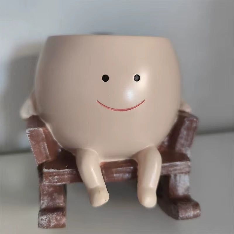 Handmade HAPPY Planter